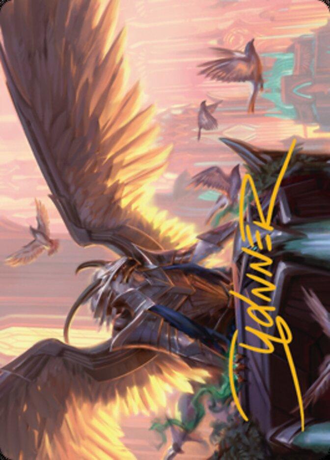 Falco Spara, Pactweaver 1 Art Card (Gold-Stamped Signature) [Streets of New Capenna Art Series] - La Boîte Mystère ( The Mystery Box)