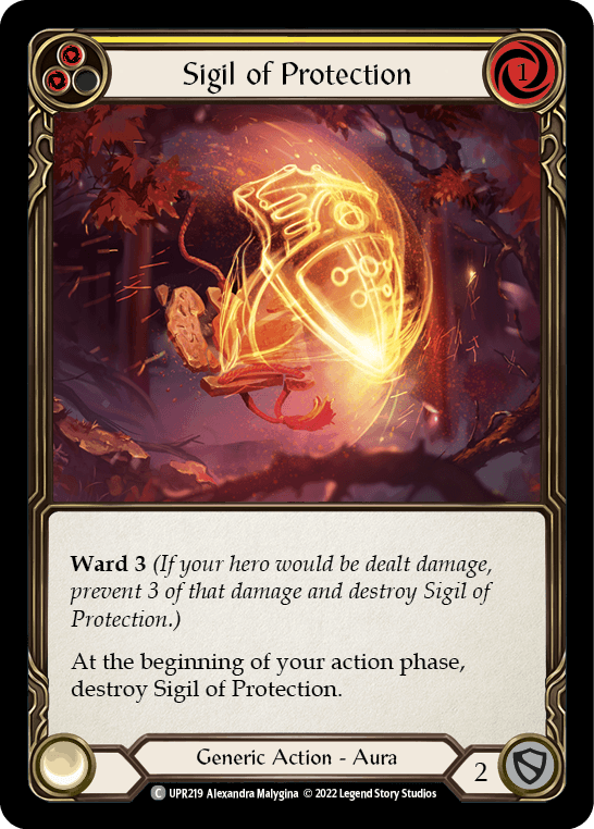 Sigil of Protection (Yellow) [UPR219] (Uprising) - La Boîte Mystère ( The Mystery Box)