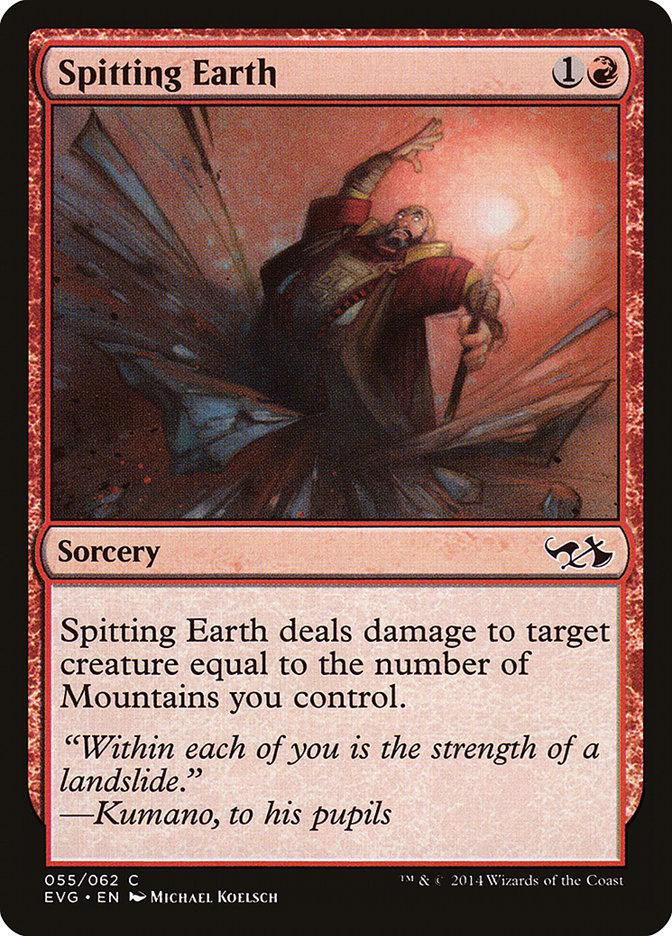 Spitting Earth (Elves vs. Goblins) [Duel Decks Anthology] - La Boîte Mystère ( The Mystery Box)