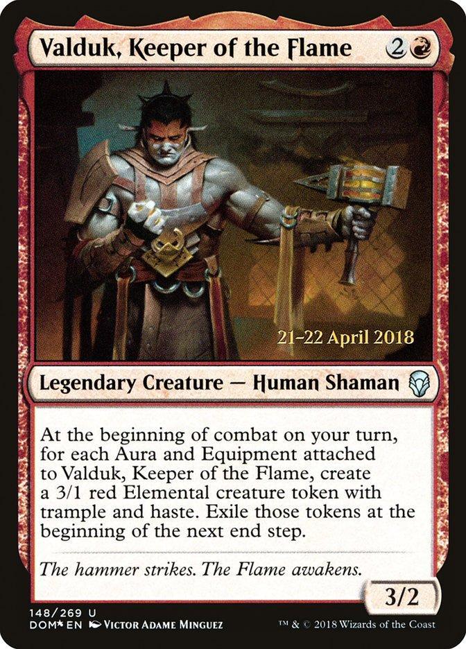 Valduk, Keeper of the Flame [Dominaria Prerelease Promos] - La Boîte Mystère ( The Mystery Box)