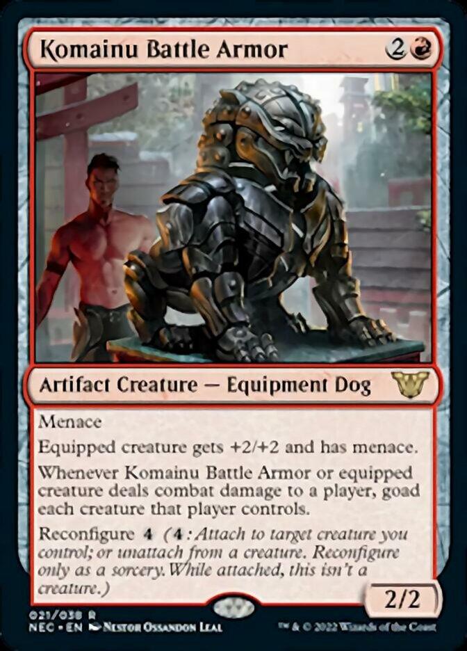 Komainu Battle Armor [Kamigawa: Neon Dynasty Commander] - La Boîte Mystère ( The Mystery Box)