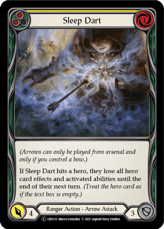 Sleep Dart (Yellow) [U-CRU133-RF] Unlimited Rainbow Foil - La Boîte Mystère ( The Mystery Box)