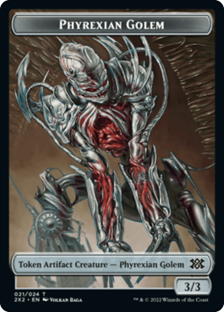 Elemental // Phyrexian Golem Double-sided Token [Double Masters 2022 Tokens] - La Boîte Mystère ( The Mystery Box)