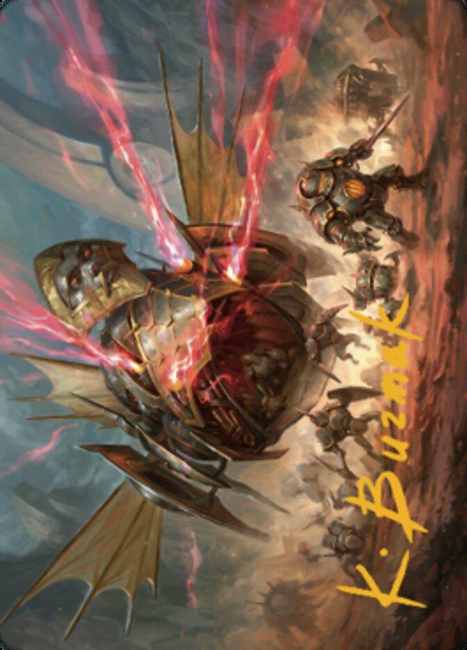 Liberator, Urza's Battlethopter Art Card (Gold-Stamped Signature) [The Brothers' War Art Series] - La Boîte Mystère ( The Mystery Box)
