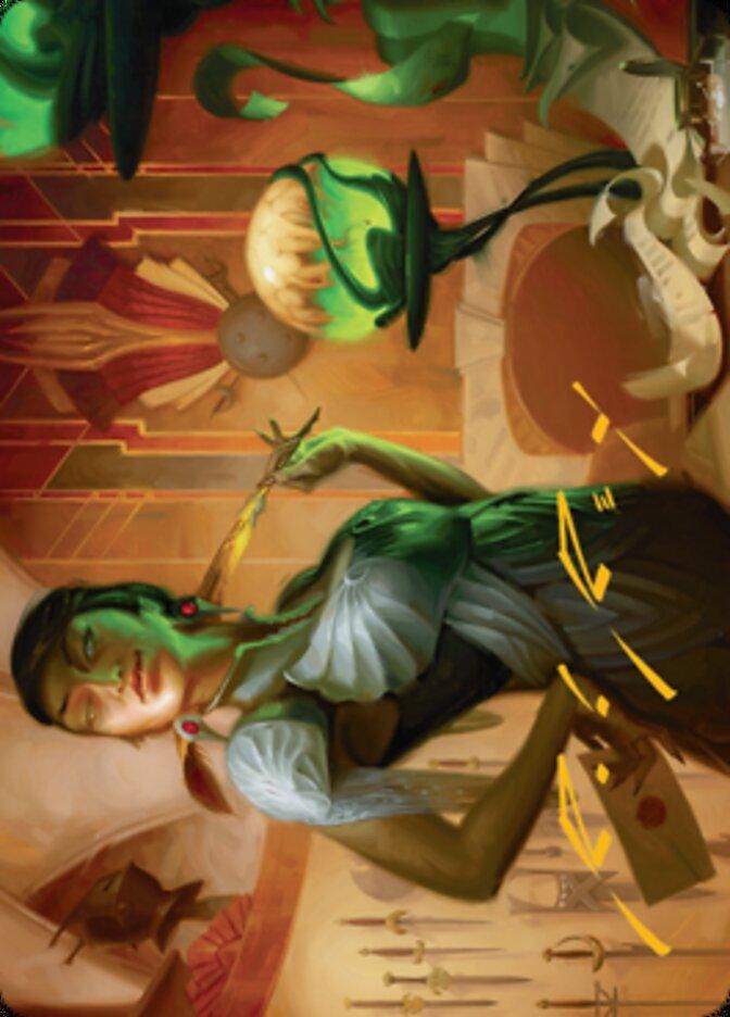 Mari, the Killing Quill Art Card (Gold-Stamped Signature) [Streets of New Capenna Art Series] - La Boîte Mystère ( The Mystery Box)