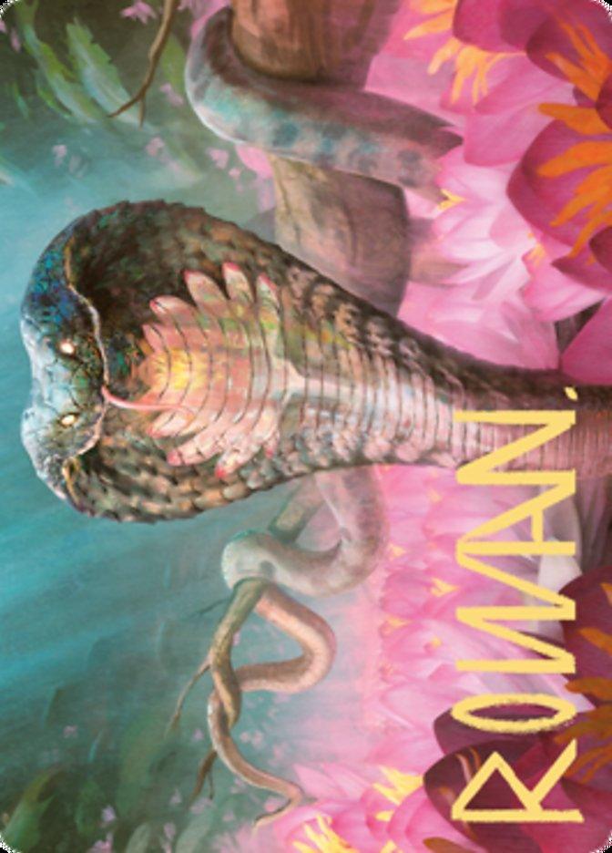 Lotus Cobra Art Card (Gold-Stamped Signature) [Zendikar Rising Art Series] - La Boîte Mystère ( The Mystery Box)