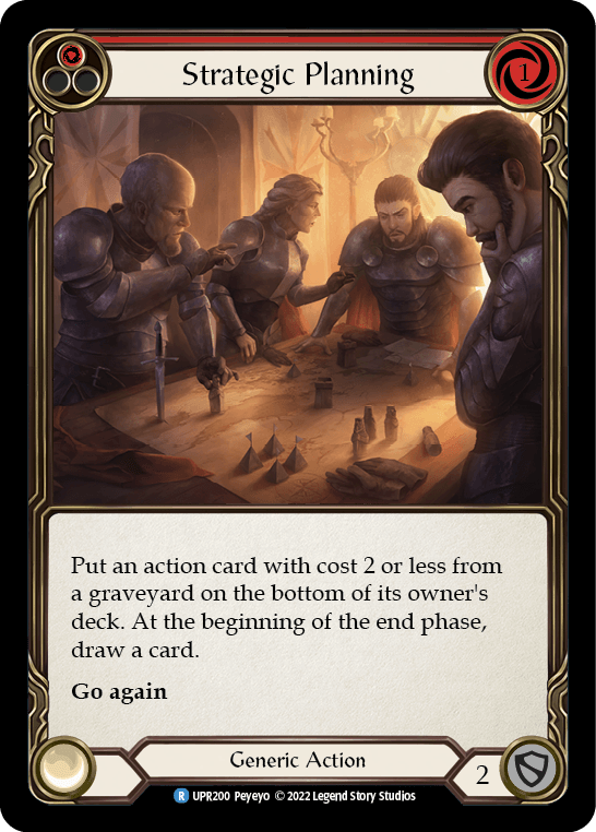 Strategic Planning (Red) [UPR200] (Uprising) Rainbow Foil - La Boîte Mystère ( The Mystery Box)