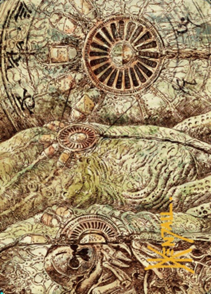 Phyrexian Processor Art Card (Gold-Stamped Signature) [The Brothers' War Art Series] - La Boîte Mystère ( The Mystery Box)