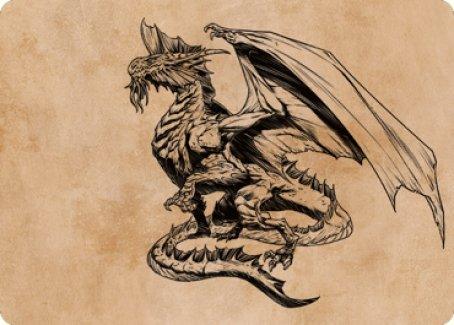 Ancient Silver Dragon Art Card (47) [Commander Legends: Battle for Baldur's Gate Art Series] - La Boîte Mystère ( The Mystery Box)