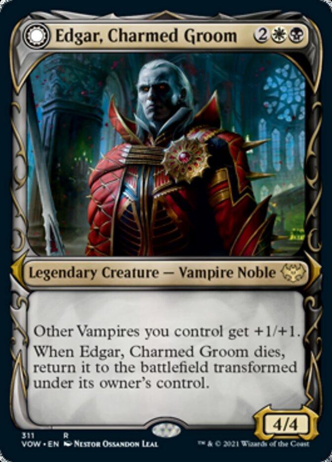 Edgar, Charmed Groom // Edgar Markov's Coffin (Showcase Fang Frame) [Innistrad: Crimson Vow] - La Boîte Mystère ( The Mystery Box)