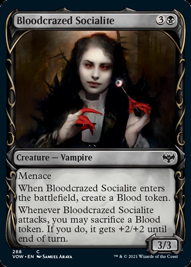 Bloodcrazed Socialite (Showcase Fang Frame) [Innistrad: Crimson Vow] - La Boîte Mystère ( The Mystery Box)