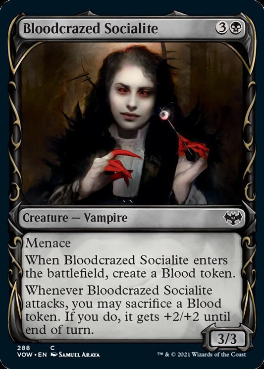 Bloodcrazed Socialite (Showcase Fang Frame) [Innistrad: Crimson Vow] - La Boîte Mystère ( The Mystery Box)