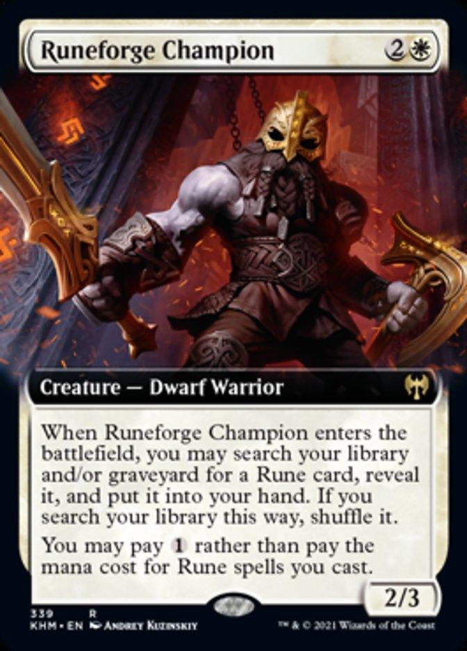 Runeforge Champion (Extended Art) [Kaldheim] - La Boîte Mystère ( The Mystery Box)