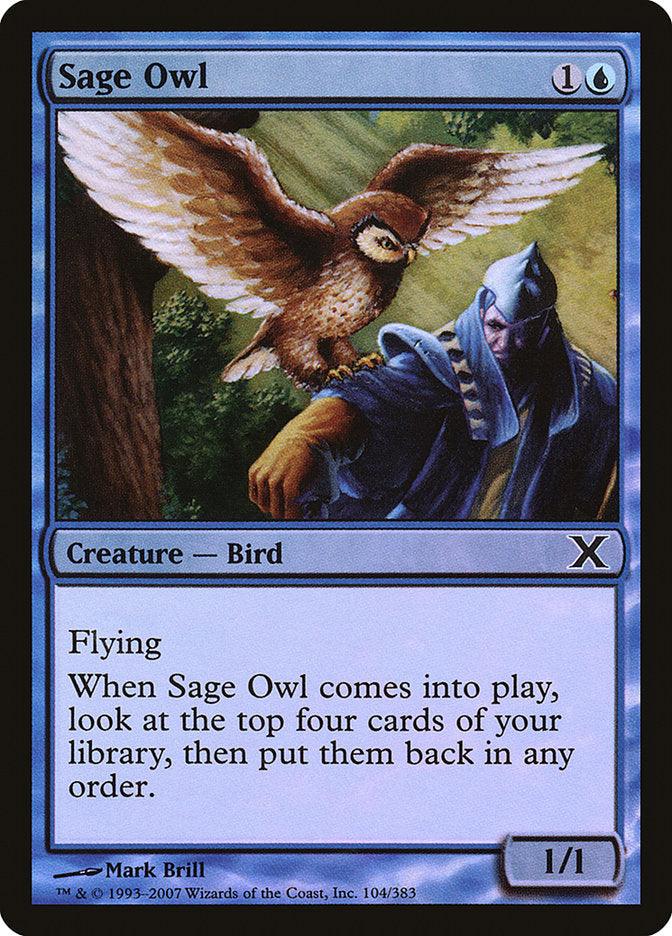 Sage Owl (Premium Foil) [Tenth Edition] - La Boîte Mystère ( The Mystery Box)