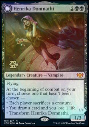 Henrika Domnathi // Henrika, Infernal Seer [Innistrad: Crimson Vow Prerelease Promos] - La Boîte Mystère ( The Mystery Box)