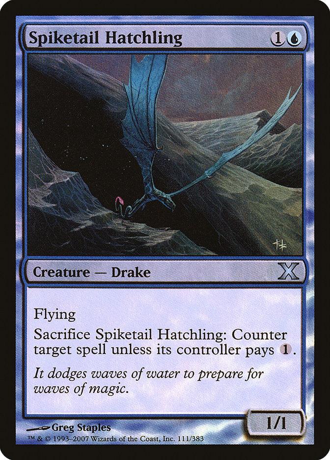 Spiketail Hatchling (Premium Foil) [Tenth Edition] - La Boîte Mystère ( The Mystery Box)