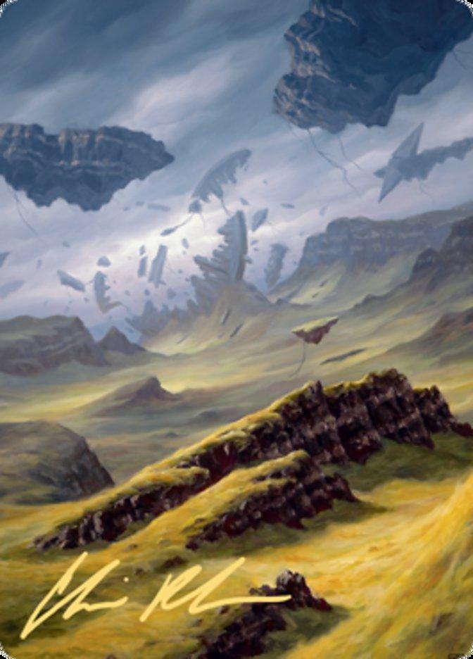 Plains 3 Art Card (Gold-Stamped Signature) [Zendikar Rising Art Series] - La Boîte Mystère ( The Mystery Box)
