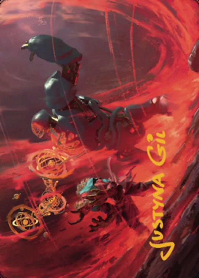 Twinferno Art Card (Gold-Stamped Signature) [Dominaria United Art Series] - La Boîte Mystère ( The Mystery Box)