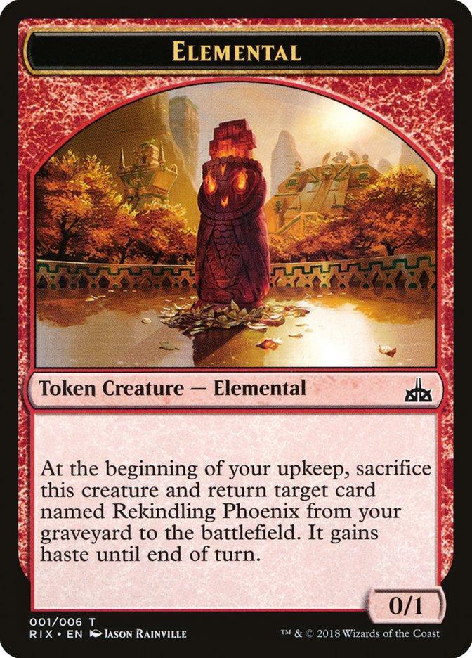 Elemental (001/006) [Rivals of Ixalan Tokens] - La Boîte Mystère ( The Mystery Box)