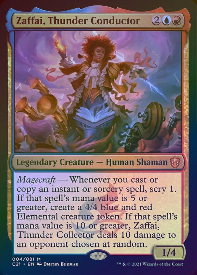 Zaffai, Thunder Conductor (Display Commander) [Commander 2021] - La Boîte Mystère ( The Mystery Box)