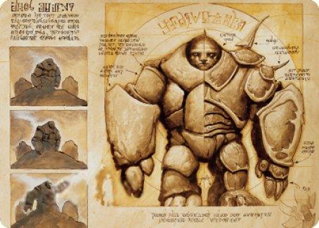 Precursor Golem Art Card [The Brothers' War Art Series] - La Boîte Mystère ( The Mystery Box)