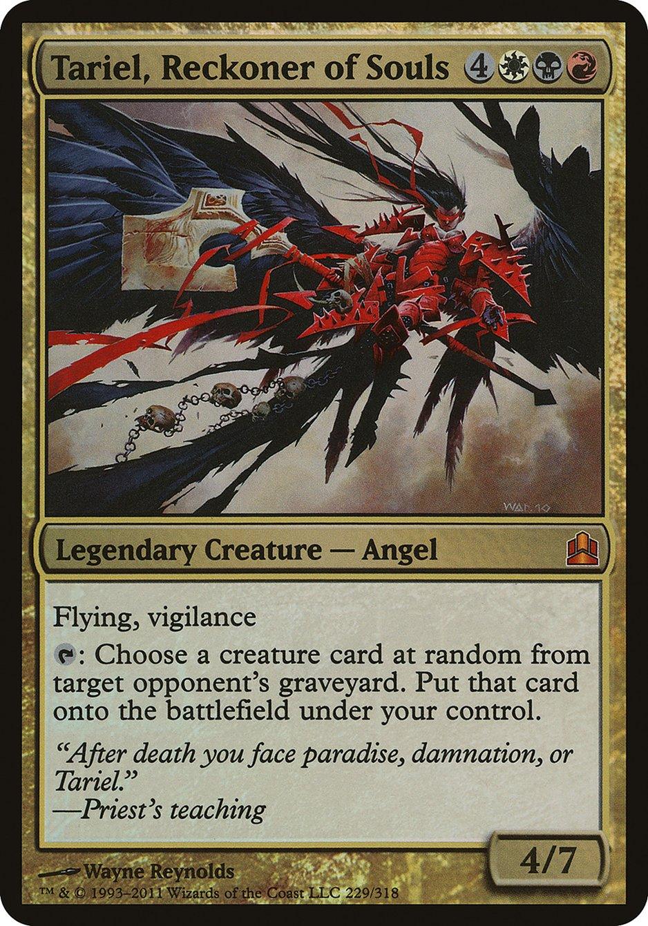 Tariel, Reckoner of Souls (Oversized) [Commander 2011 Oversized] - La Boîte Mystère ( The Mystery Box)