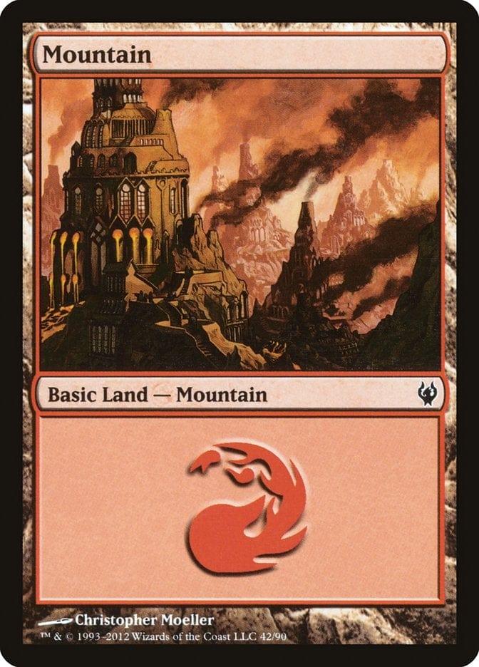 Mountain (42) [Duel Decks: Izzet vs. Golgari] - La Boîte Mystère ( The Mystery Box)