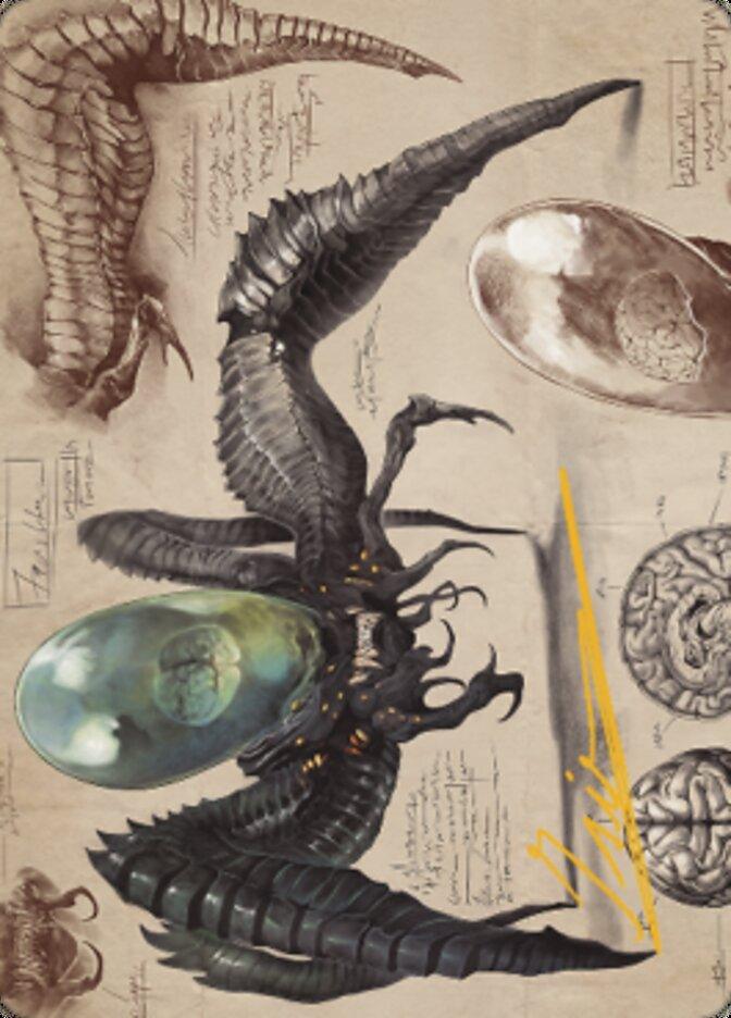 Psychosis Crawler Art Card (Gold-Stamped Signature) [The Brothers' War Art Series] - La Boîte Mystère ( The Mystery Box)
