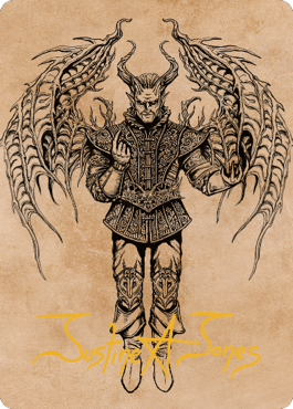 Raphael, Fiendish Savior Art Card (75) (Gold-Stamped Signature) [Commander Legends: Battle for Baldur's Gate Art Series] - La Boîte Mystère ( The Mystery Box)