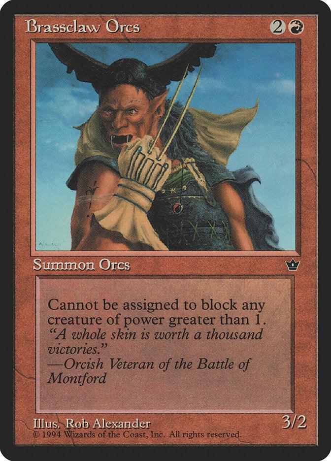 Brassclaw Orcs (Rob Alexander - Orcish Veteran Flavor Text) [Fallen Empires] - La Boîte Mystère ( The Mystery Box)