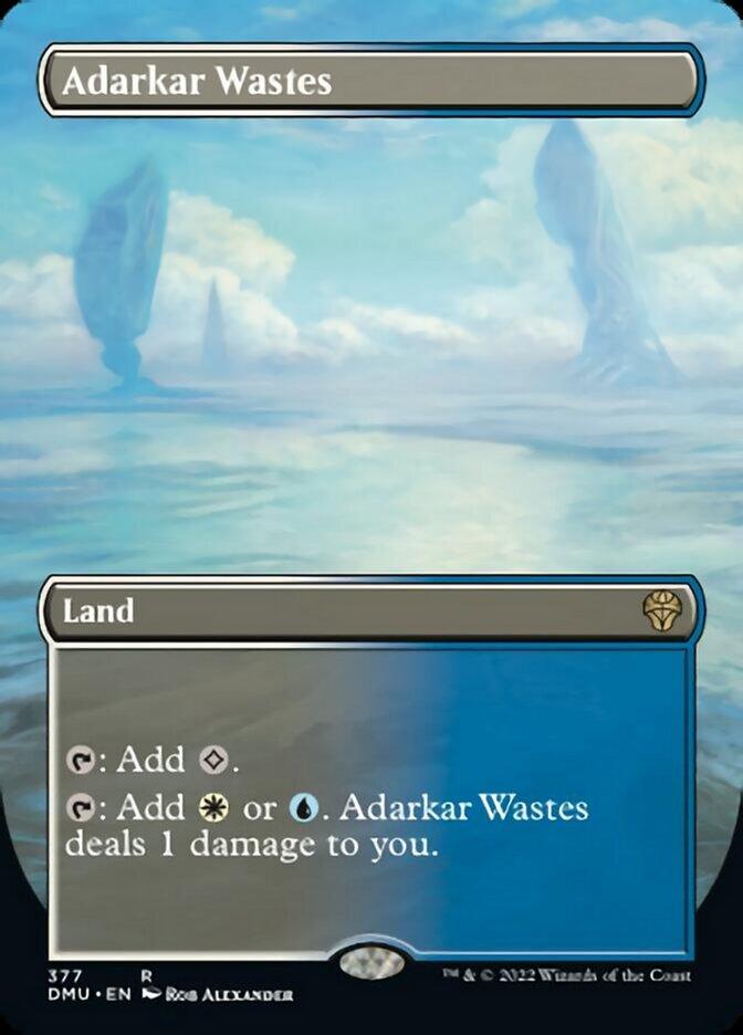 Adarkar Wastes (Borderless Alternate Art) [Dominaria United] - La Boîte Mystère ( The Mystery Box)
