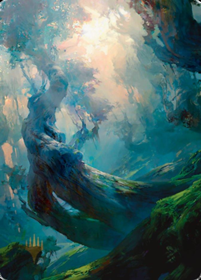 Forest 3 Art Card (Gold-Stamped Signature) [Zendikar Rising Art Series] - La Boîte Mystère ( The Mystery Box)
