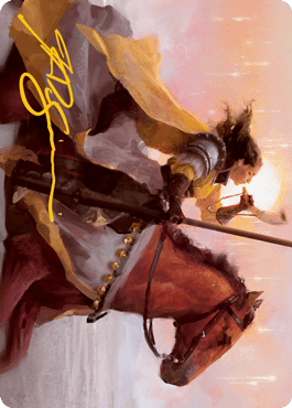 Sunrise Cavalier Art Card (Gold-Stamped Signature) [Innistrad: Midnight Hunt Art Series] - La Boîte Mystère ( The Mystery Box)