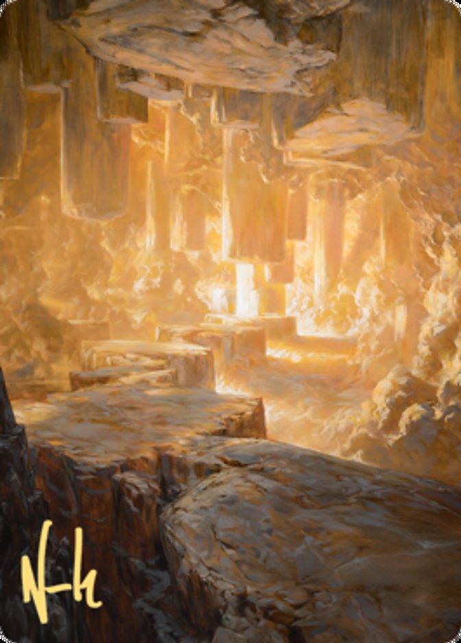Pillarverge Pathway Art Card (Gold-Stamped Signature) [Zendikar Rising Art Series] - La Boîte Mystère ( The Mystery Box)