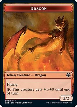 Dragon // Elf Warrior Double-Sided Token [Game Night: Free-for-All Tokens] - La Boîte Mystère ( The Mystery Box)