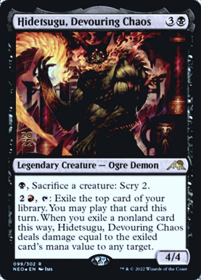 Hidetsugu, Devouring Chaos [Kamigawa: Neon Dynasty Prerelease Promos] - La Boîte Mystère ( The Mystery Box)