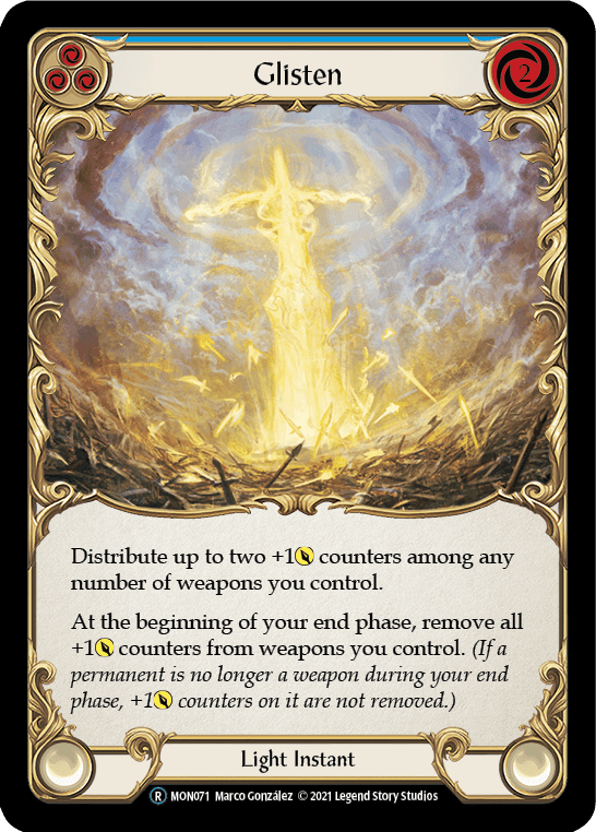 Glisten (Blue) [U-MON071-RF] Unlimited Rainbow Foil - La Boîte Mystère ( The Mystery Box)