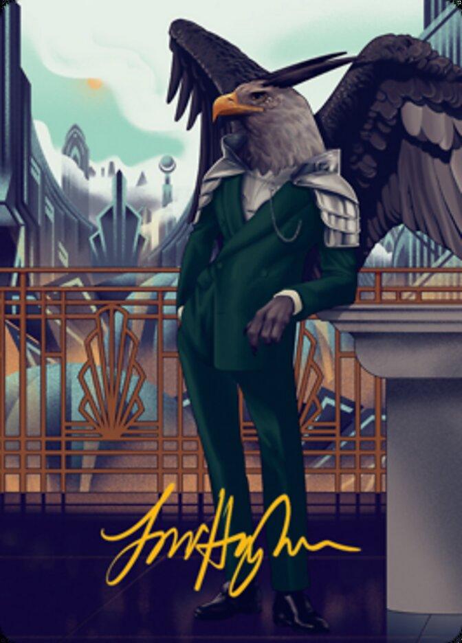 Falco Spara, Pactweaver 2 Art Card (Gold-Stamped Signature) [Streets of New Capenna Art Series] - La Boîte Mystère ( The Mystery Box)