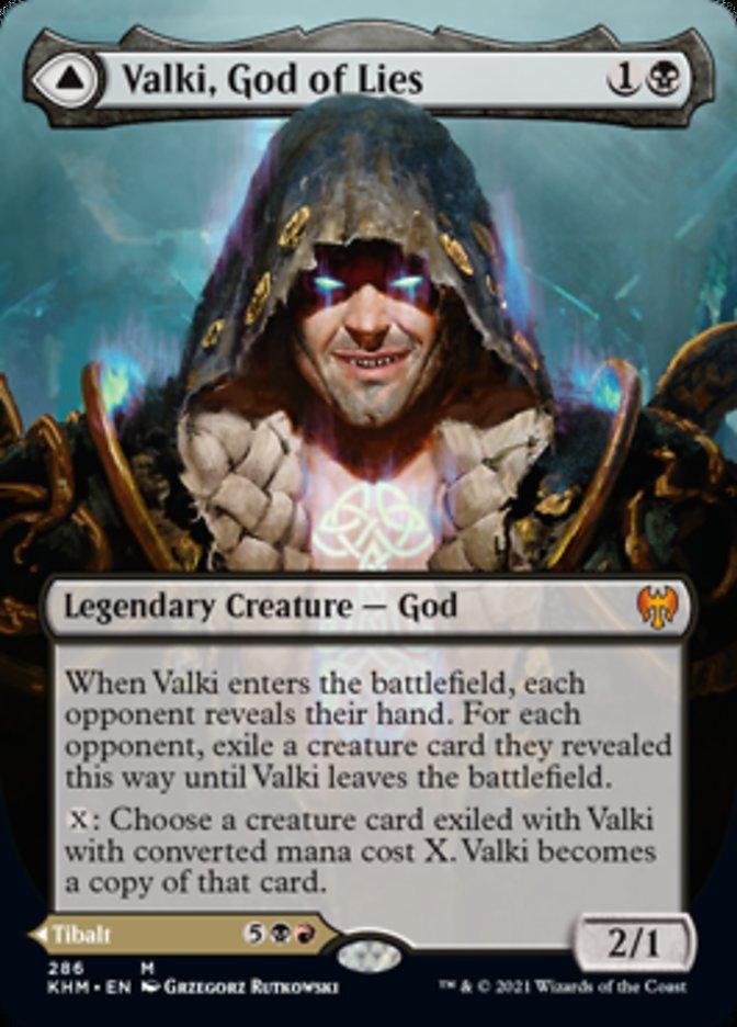 Valki, God of Lies // Tibalt, Cosmic Impostor (Borderless) [Kaldheim] - La Boîte Mystère ( The Mystery Box)