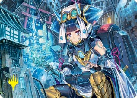 Covert Technician Art Card (Gold-Stamped Signature) [Kamigawa: Neon Dynasty Art Series] - La Boîte Mystère ( The Mystery Box)