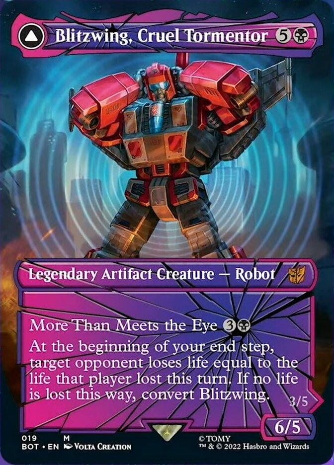 Blitzwing, Cruel Tormentor // Blitzwing, Adaptive Assailant (Shattered Glass) [Universes Beyond: Transformers] - La Boîte Mystère ( The Mystery Box)