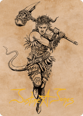 Karlach, Fury of Avernus Art Card (54) (Gold-Stamped Signature) [Commander Legends: Battle for Baldur's Gate Art Series] - La Boîte Mystère ( The Mystery Box)
