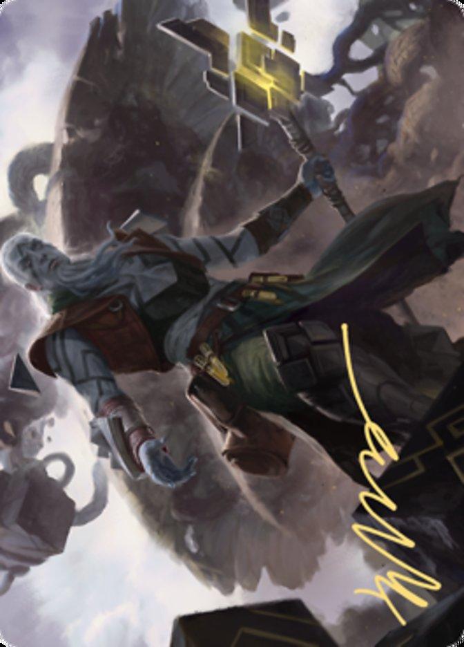 Orah, Skyclave Hierophant Art Card (Gold-Stamped Signature) [Zendikar Rising Art Series] - La Boîte Mystère ( The Mystery Box)