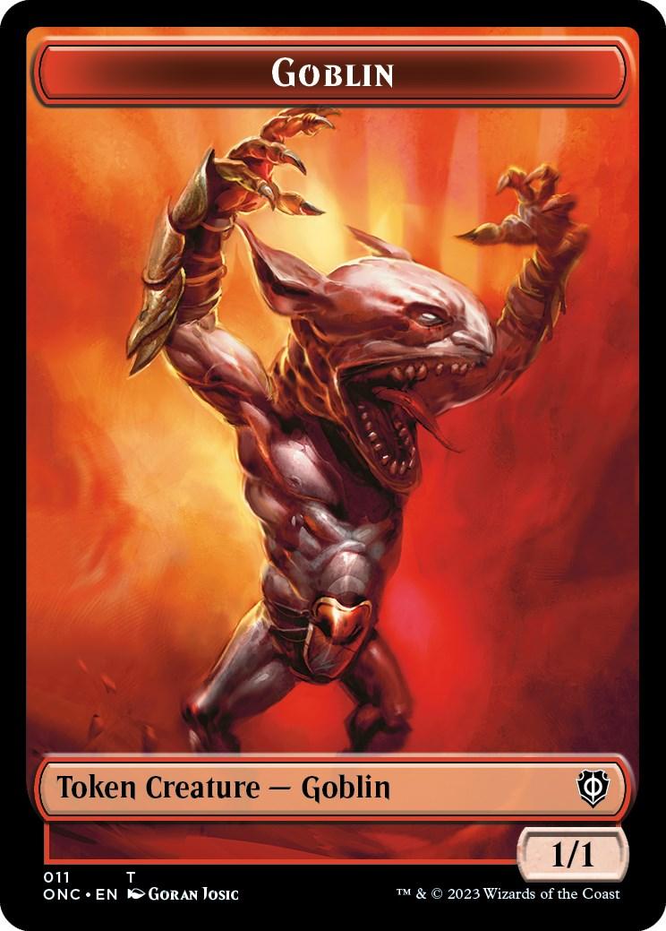 Rebel // Goblin Double-Sided Token [Phyrexia: All Will Be One Commander Tokens] - La Boîte Mystère ( The Mystery Box)