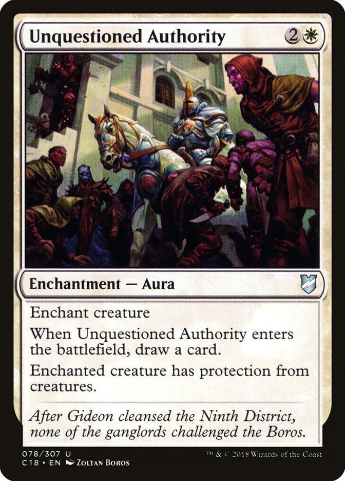 Unquestioned Authority [Commander 2018] - La Boîte Mystère ( The Mystery Box)