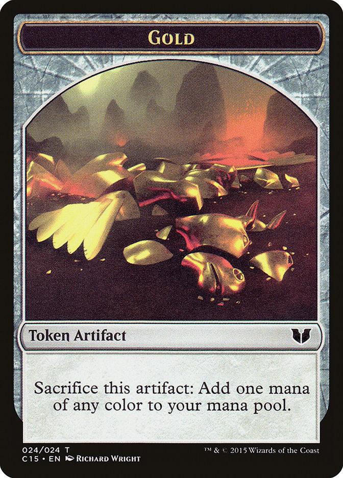 Gold // Knight (005) Double-Sided Token [Commander 2015 Tokens] - La Boîte Mystère ( The Mystery Box)