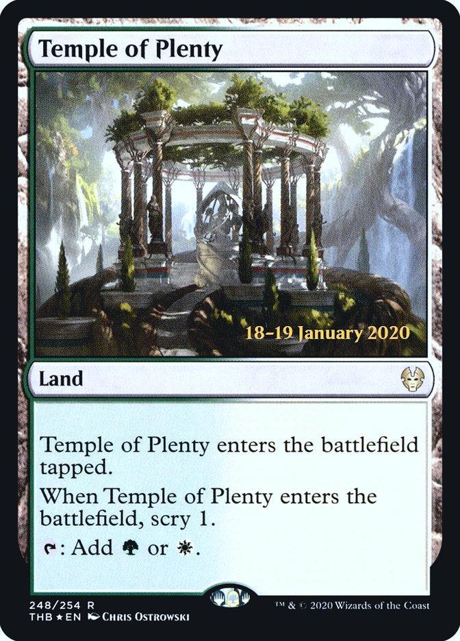 Temple of Plenty [Theros Beyond Death Prerelease Promos] - La Boîte Mystère ( The Mystery Box)