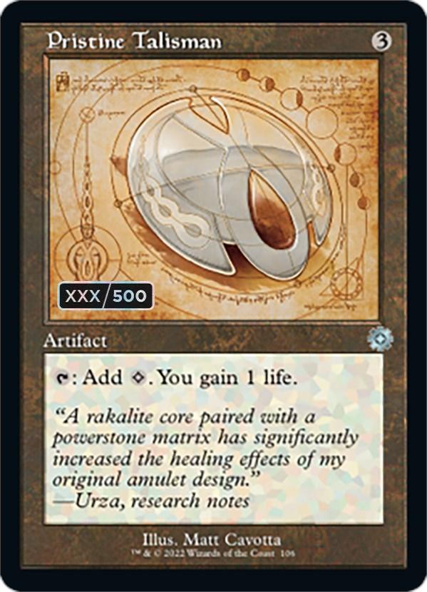 Pristine Talisman (Retro Schematic) (Serial Numbered) [The Brothers' War Retro Artifacts] - La Boîte Mystère ( The Mystery Box)