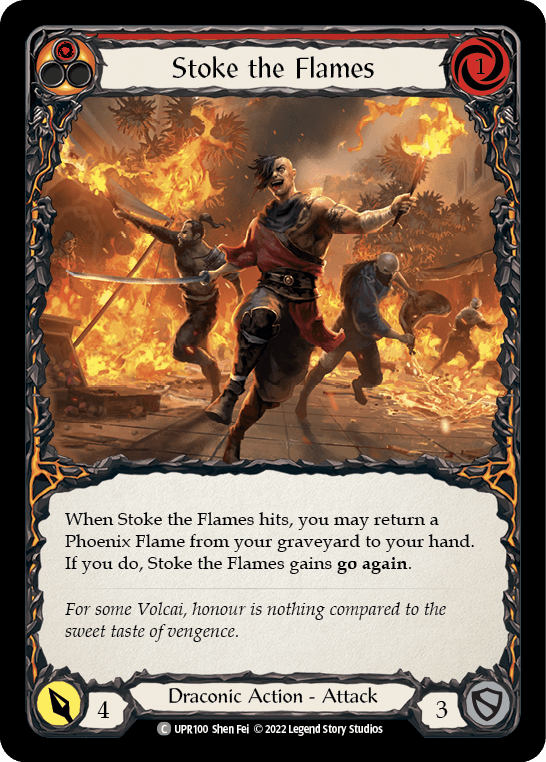 Stoke the Flames [UPR100] (Uprising) Rainbow Foil - La Boîte Mystère ( The Mystery Box)