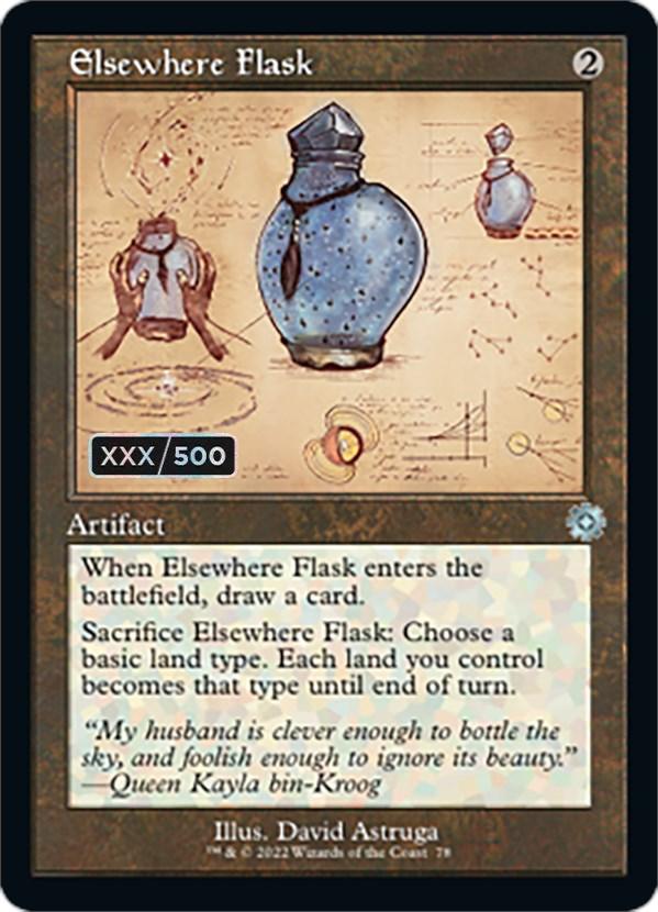 Elsewhere Flask (Retro Schematic) (Serial Numbered) [The Brothers' War Retro Artifacts] - La Boîte Mystère ( The Mystery Box)